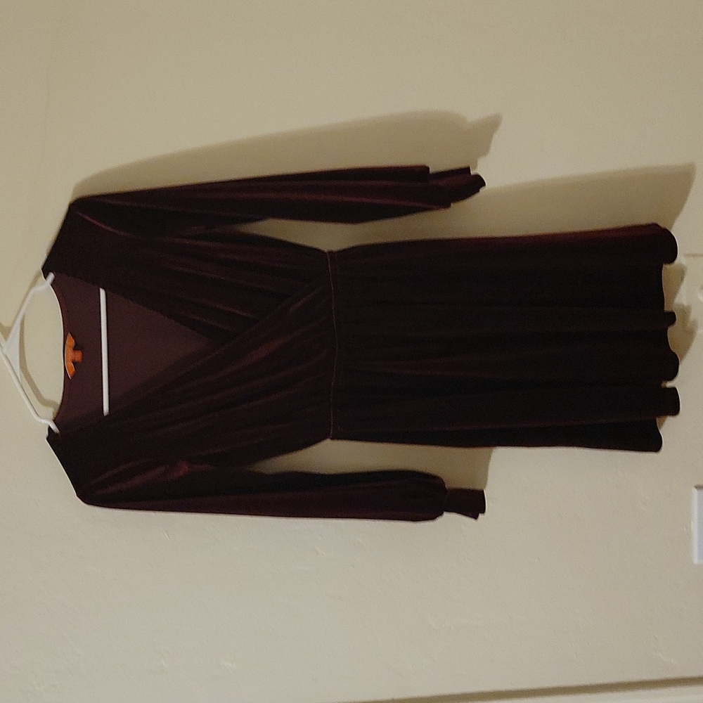 Modcloth maroon velvet dress